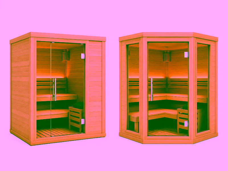 Verschil tussen rechte sauna en hoeksauna