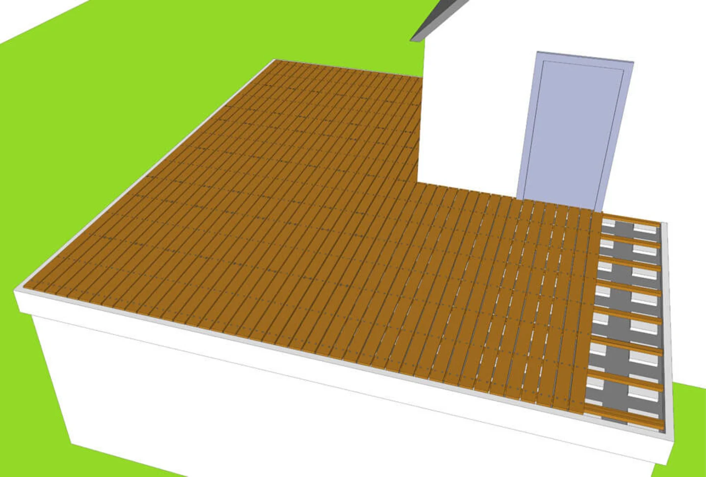 dakterras planken monteren