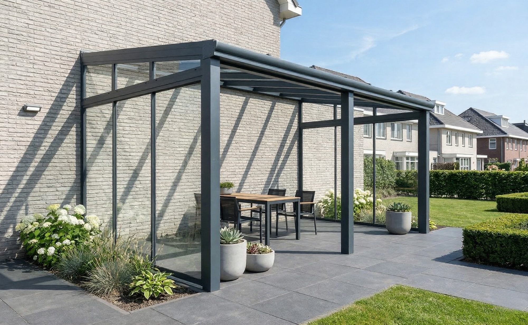 Aluminium overkapping op maat1