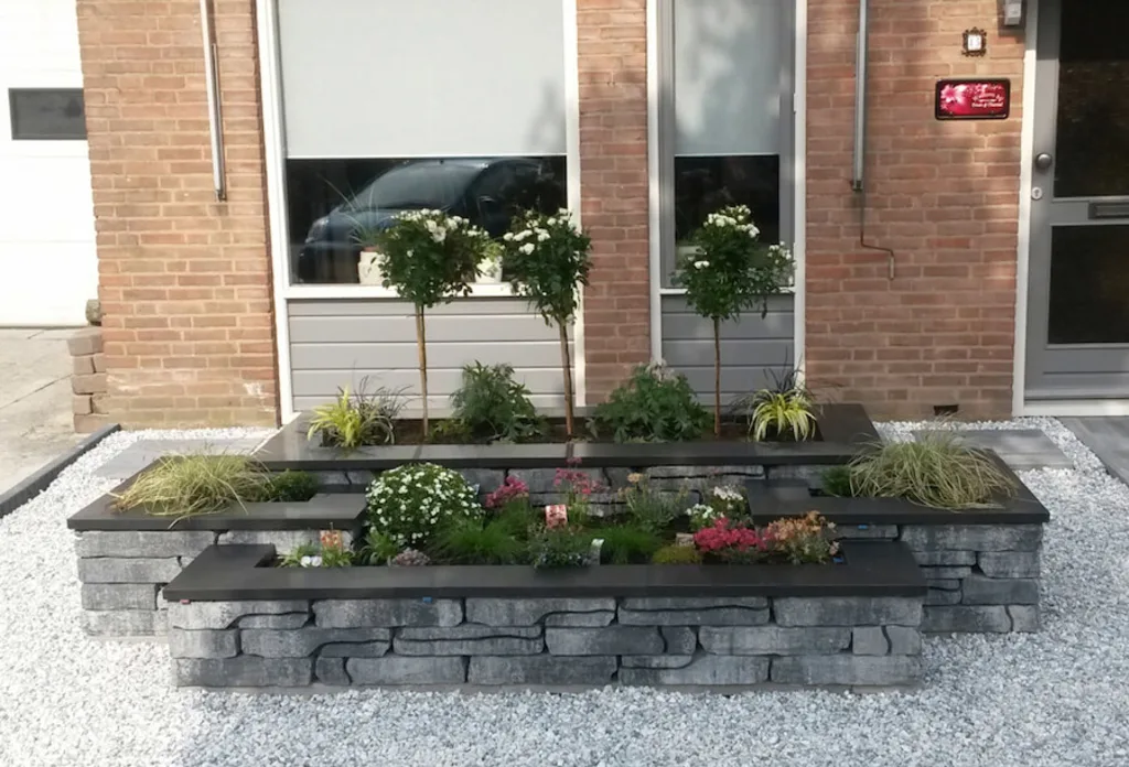 border onderhoudsvrije tuin 