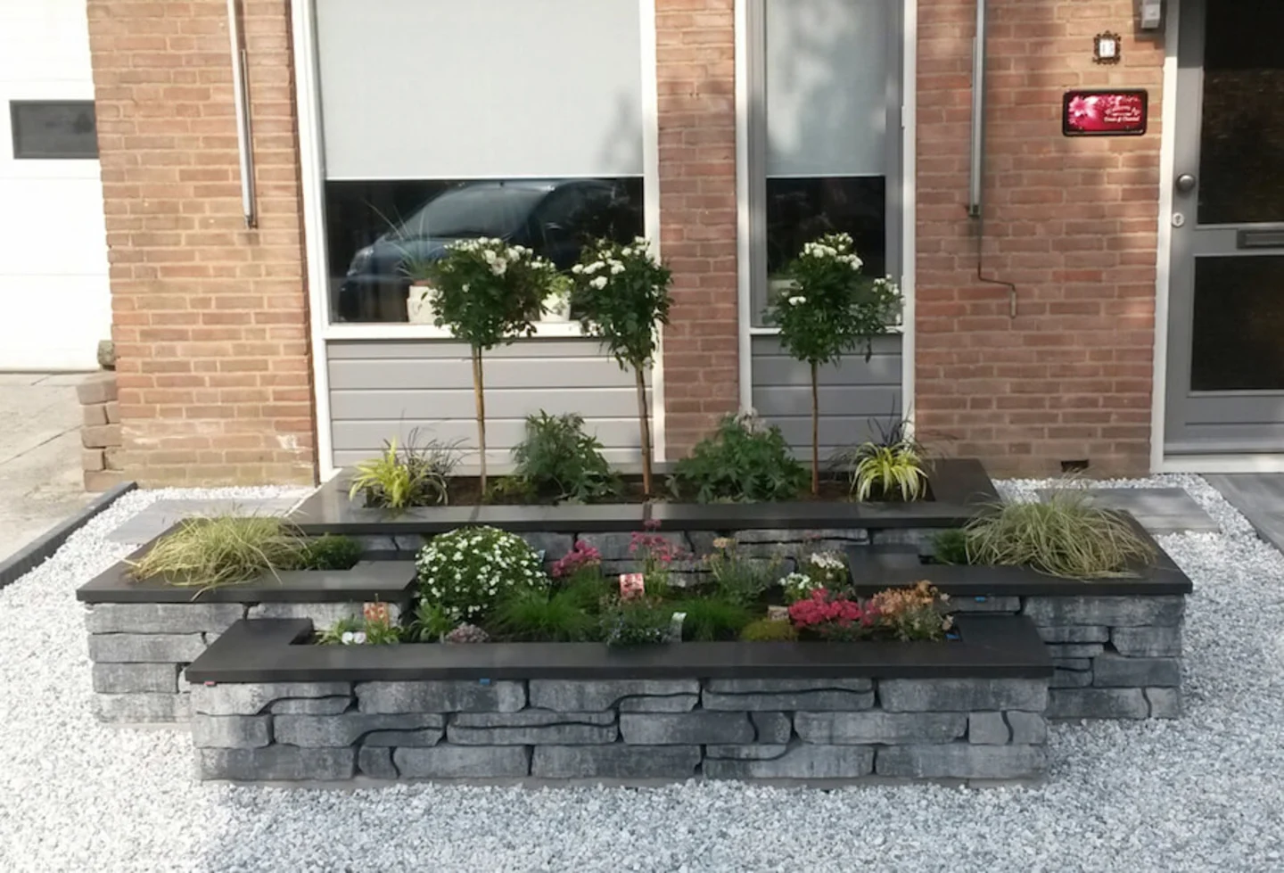 border onderhoudsvrije tuin