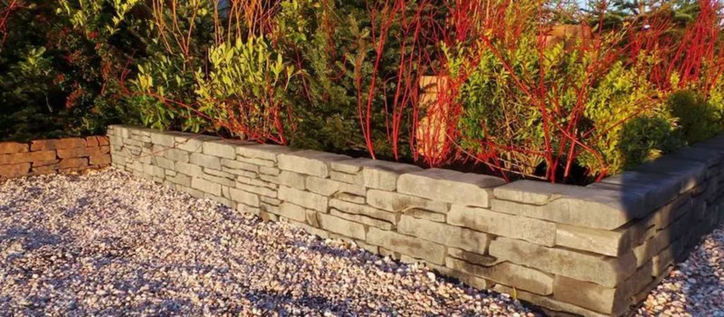 Stone Walling Naturel Grijs Zwart 18x42x8cm 