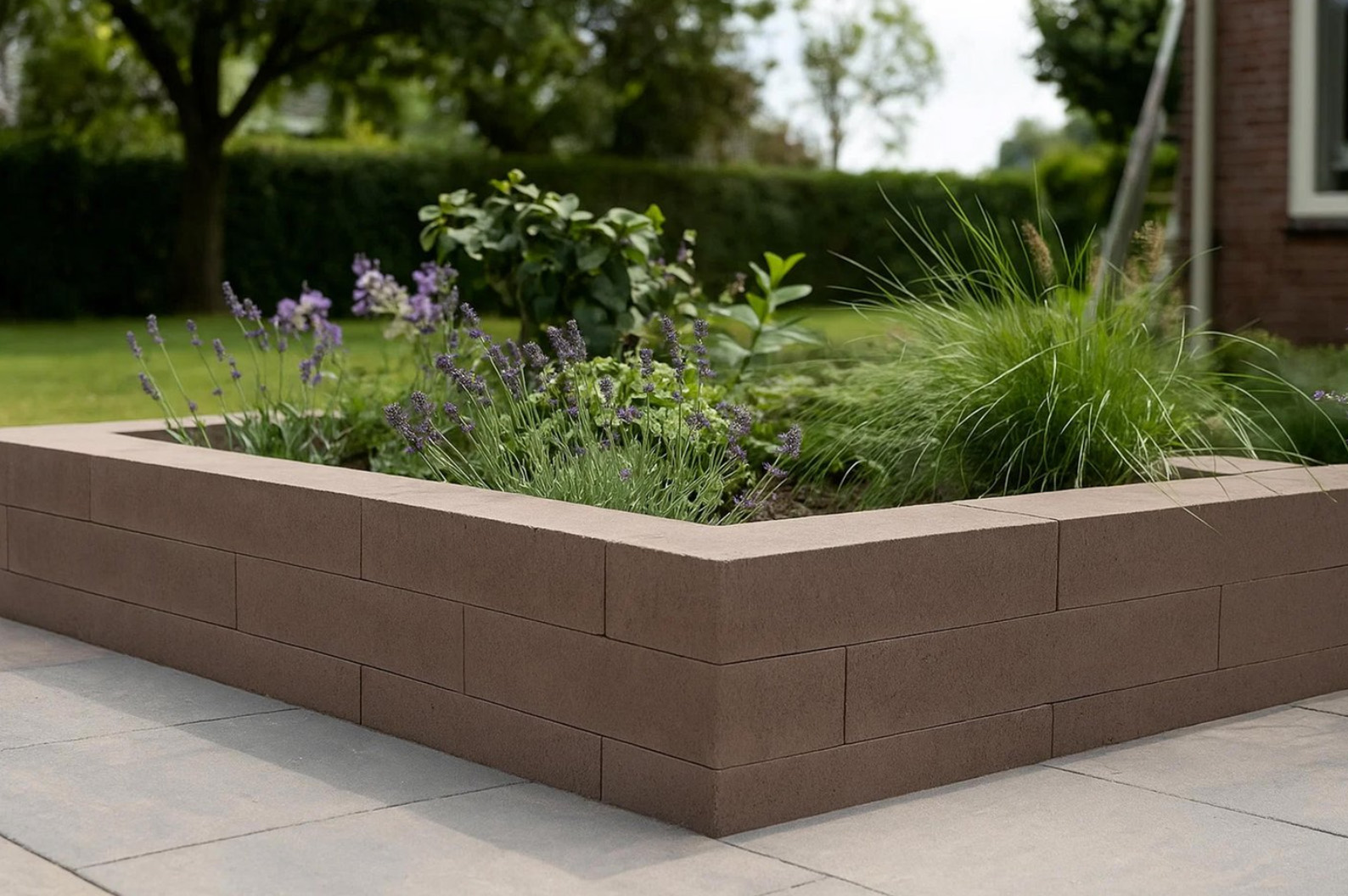 12x12x60 cm Taupe Stapelblokken