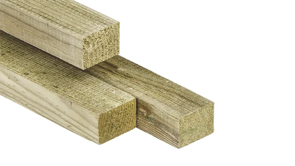 Geïmpregneerde onderbalken