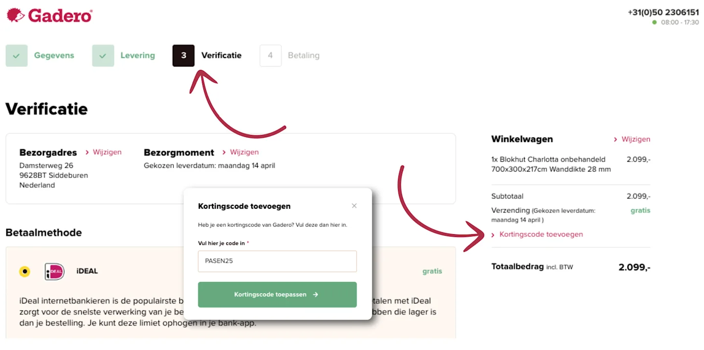 Kortingscode PASEN25