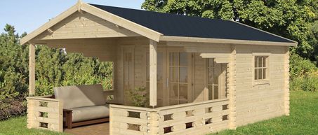 blokhut met 45 mm wanden