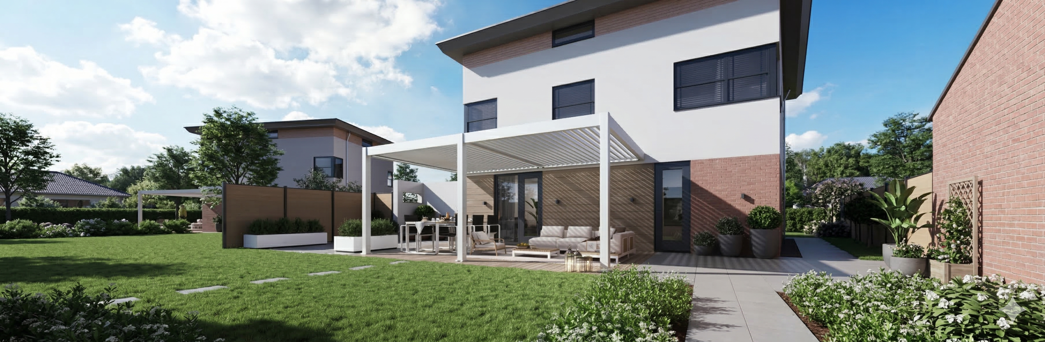 Aluminium overkapping op maat 