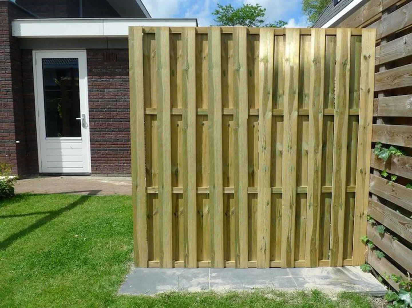houten tuinscherm vuren