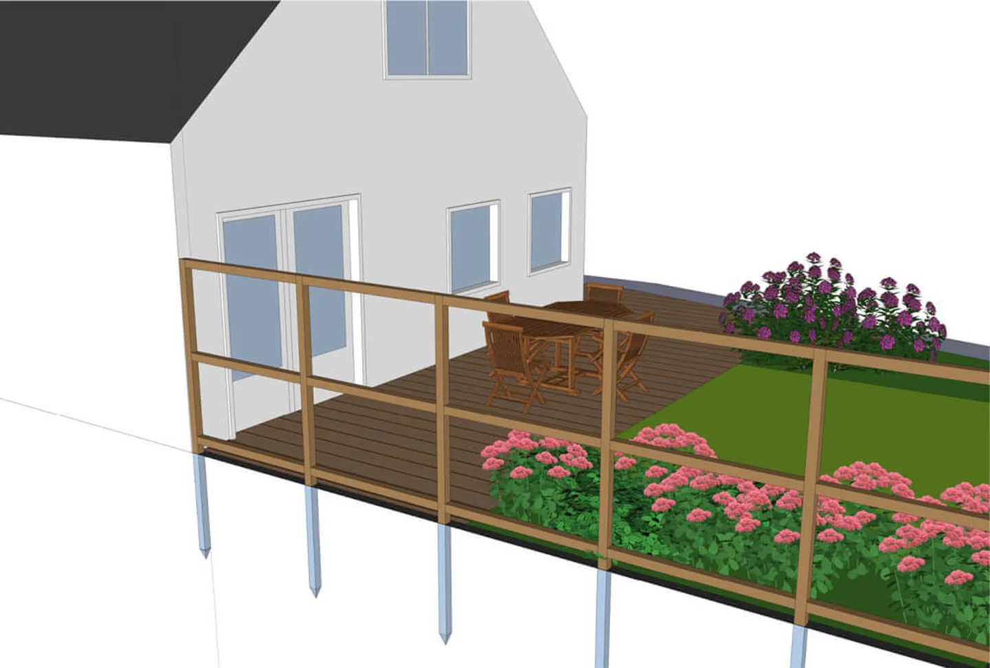 schutting verticale planken maken