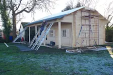 Log cabin that had to be taken down due to planning permissions