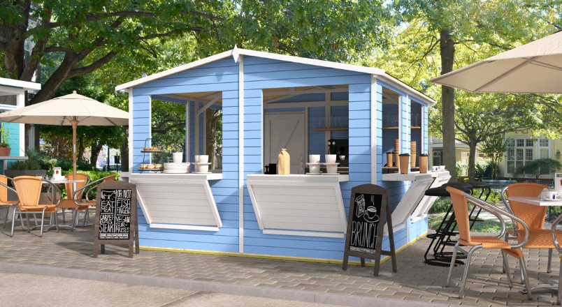 Wooden Kiosks Side 1