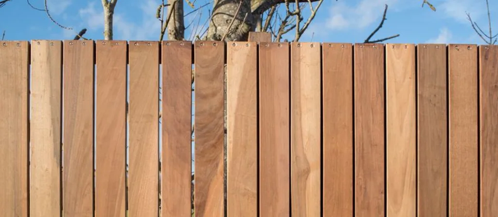 Verticale schutting ipe hardhout