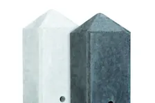 Sleufpalen beton met houten schermen en motiefplaten