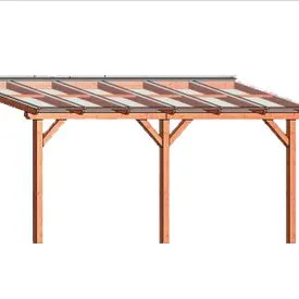 aanbouw veranda hout met polycarbonaatplaten dak