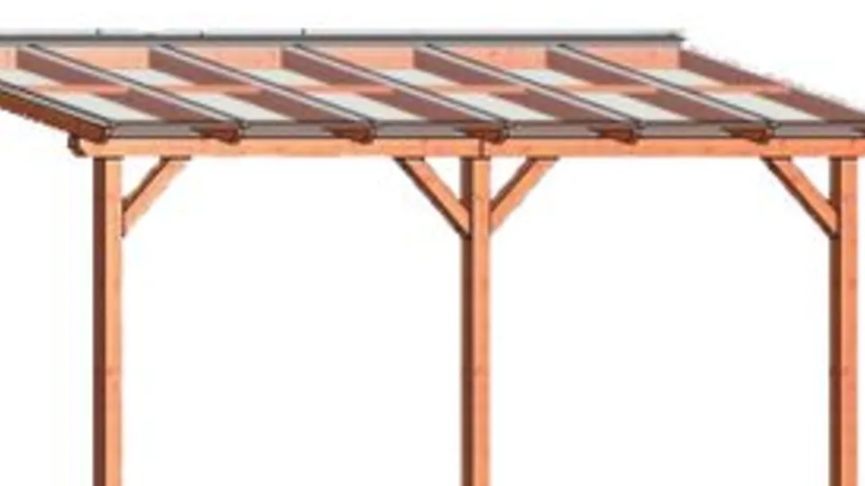 aanbouw veranda hout met polycarbonaatplaten dak