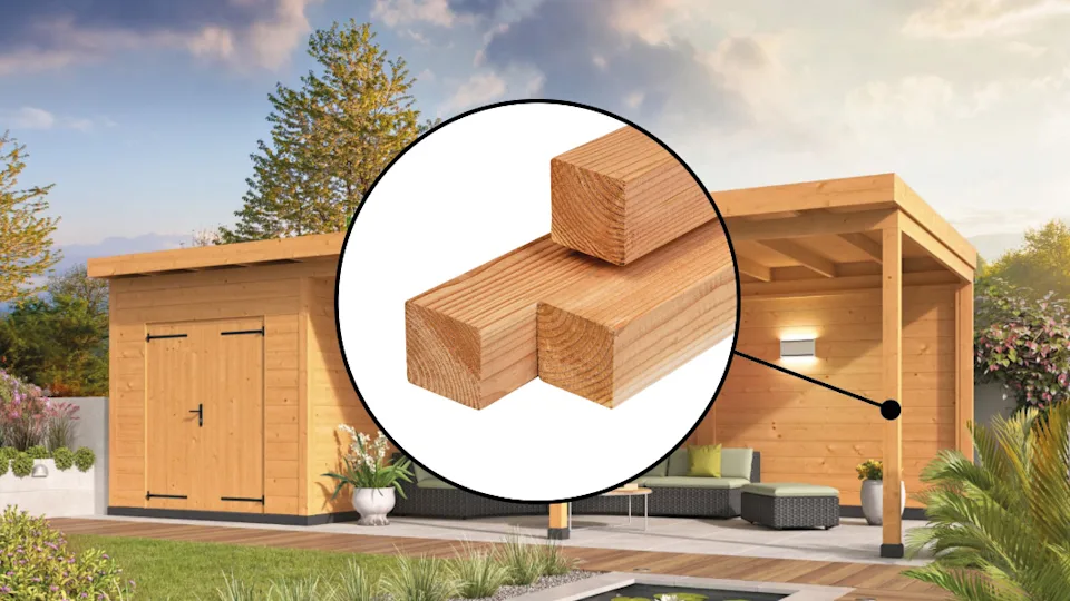 Palen voor overkapping