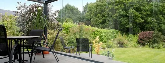 Glasschuifwand tuinkamer glazen wandsysteem