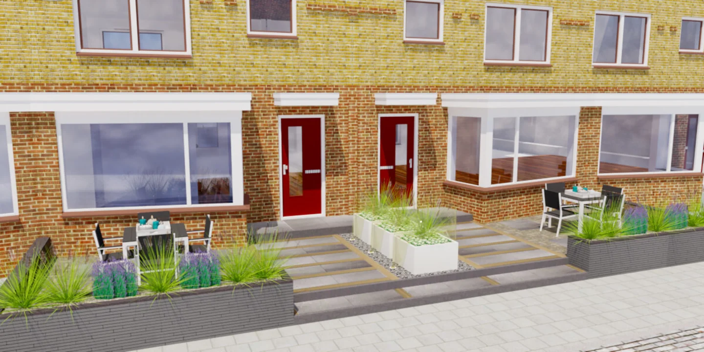 Tuinontwerp Kleine Voortuin 1A