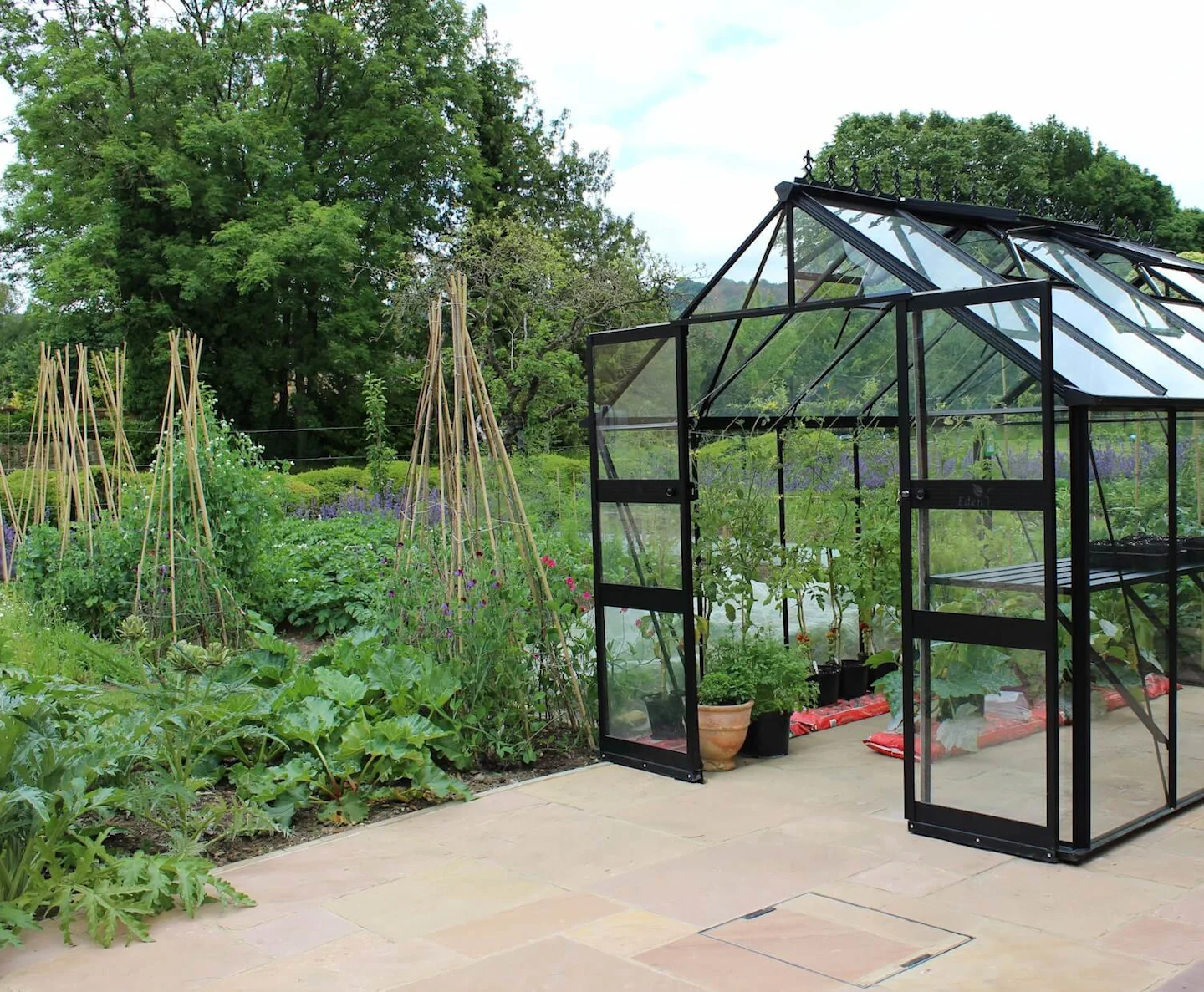 tuinkas royal well blockley 128 380x256x253 cm zwart