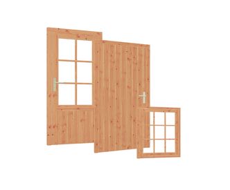 Deuren en ramen van Douglas hout