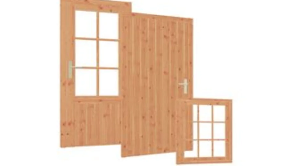 Deuren en ramen van Douglas hout
