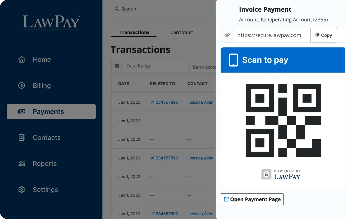 QR Code Payment Screen