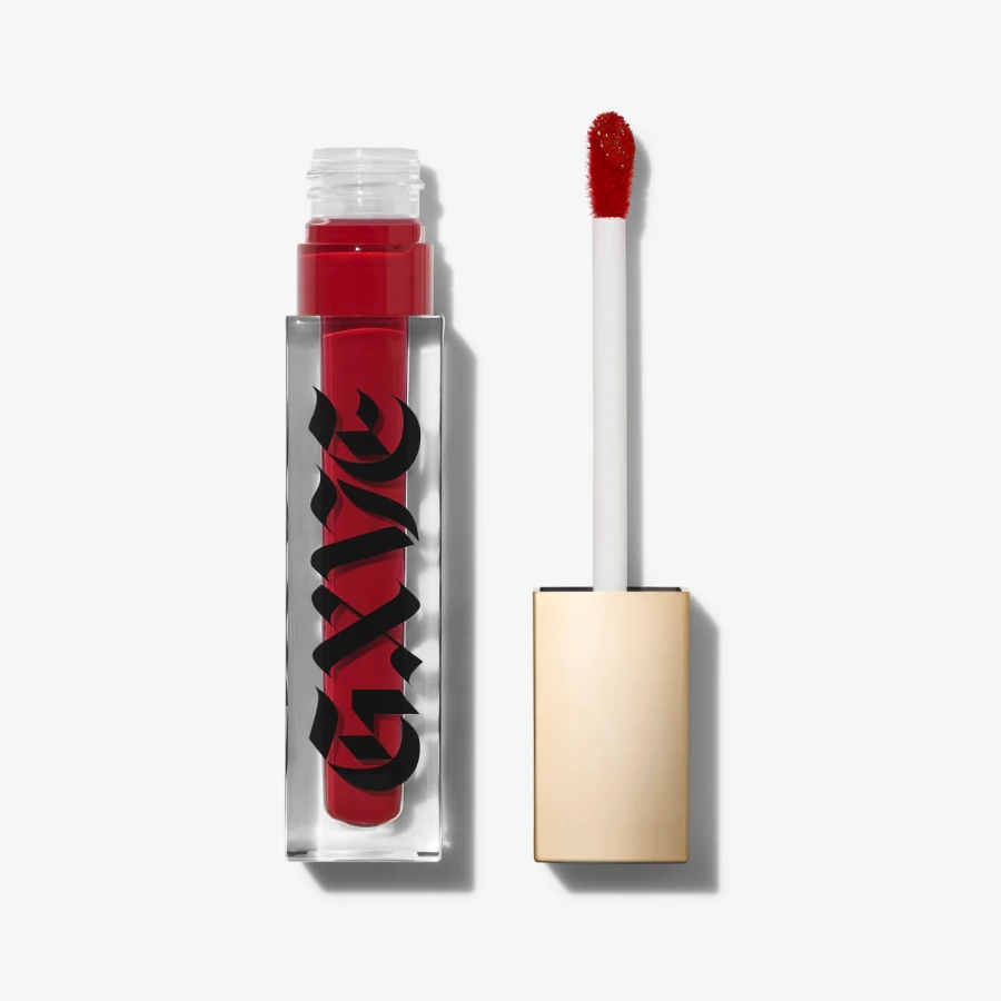 Get Gwen’s "signature red lip" or create your own in nudes, and brights with this weightless liquid lipstick. This mask-proof, clean formula locks in amped up, budge-proof color with major staying power—no fading, feathering, or transferring. Its stay-true, high-payoff color dries down to an ultra-matte finish and wears comfortably on lips. Like all GXVE products, this lipstick is vegan, cruelty-free, and formulated clean.