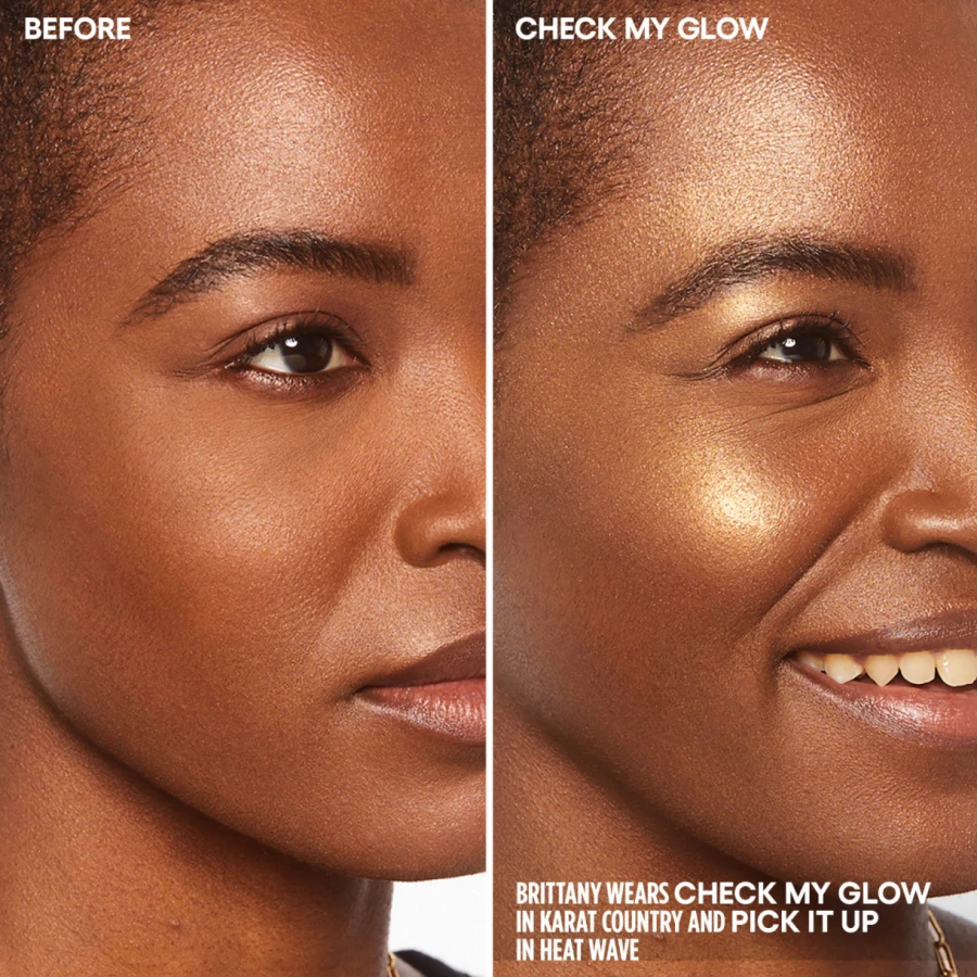 check my glow before and after 