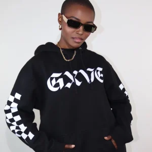 signature black gxve hoodie model no hood