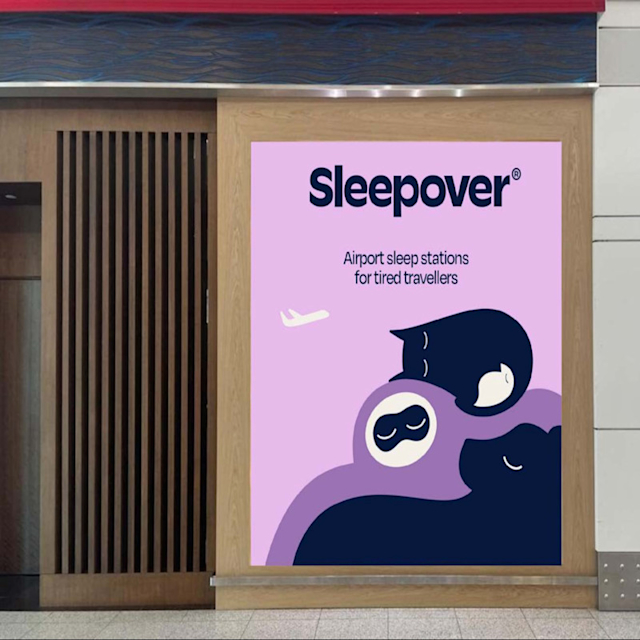 DXB Sleepover Signage Example