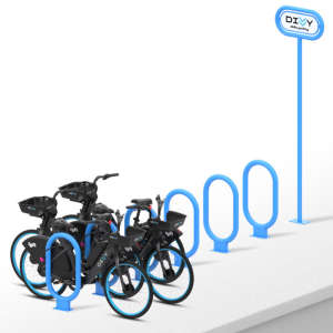 Bike stations illustration