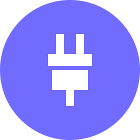 Electric plug icon