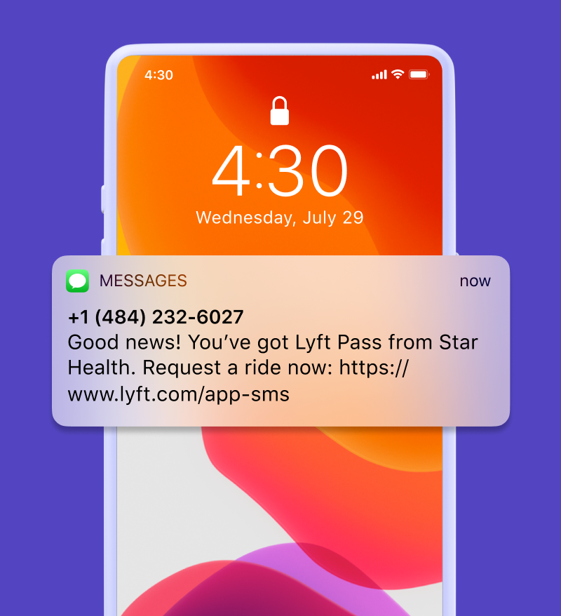 LyftPass in app image of notification