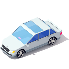 Blue car