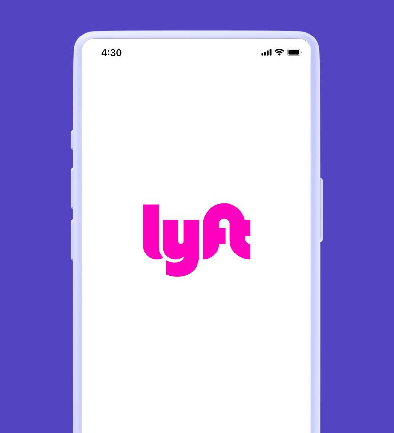 Lyft brand app in iPhone 