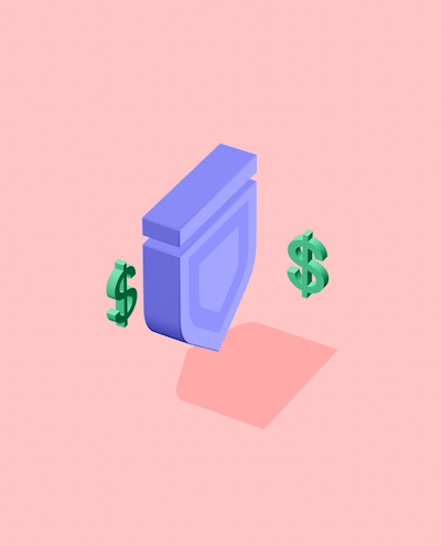 animated icon of a dollar sign