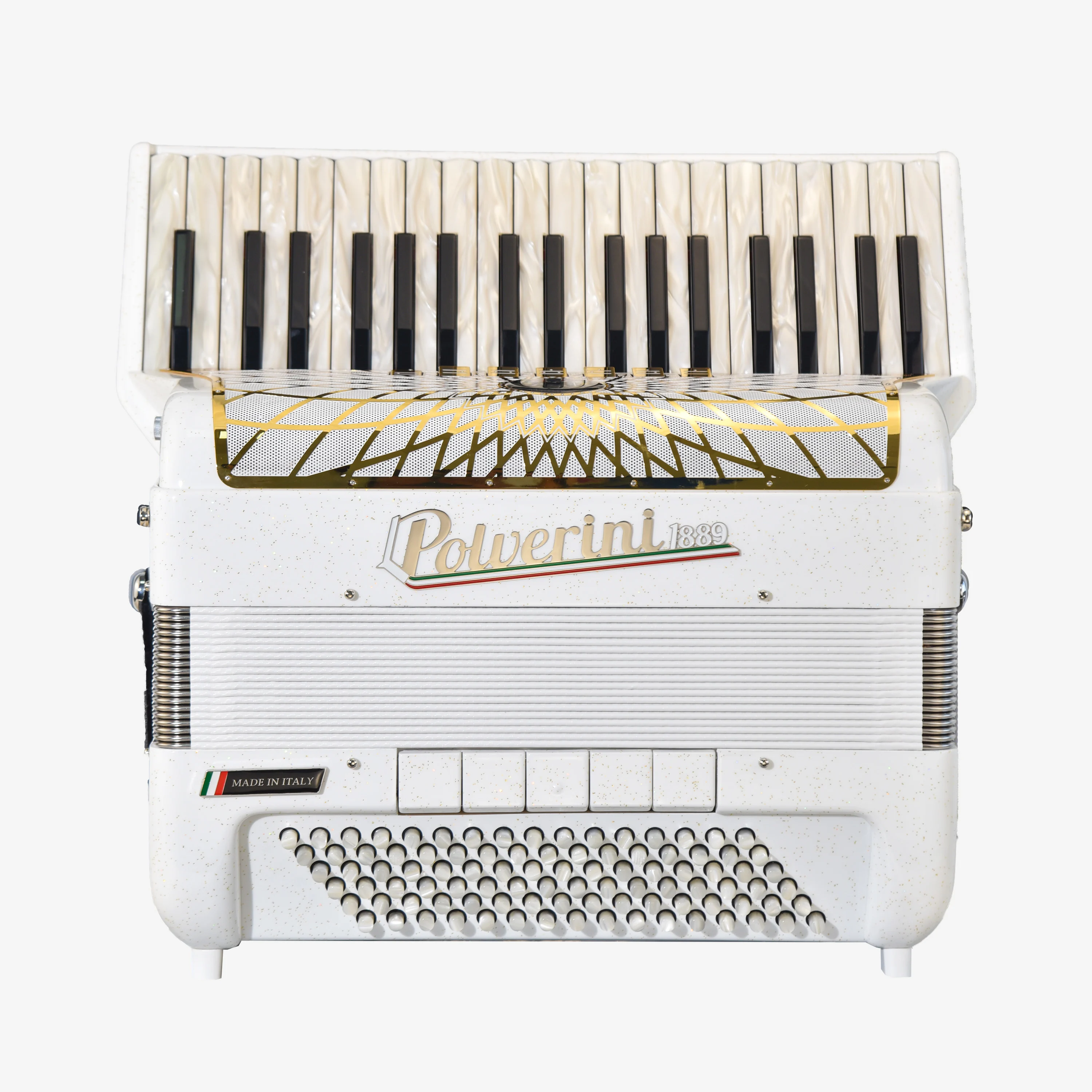 Mini 96S accordion white color front