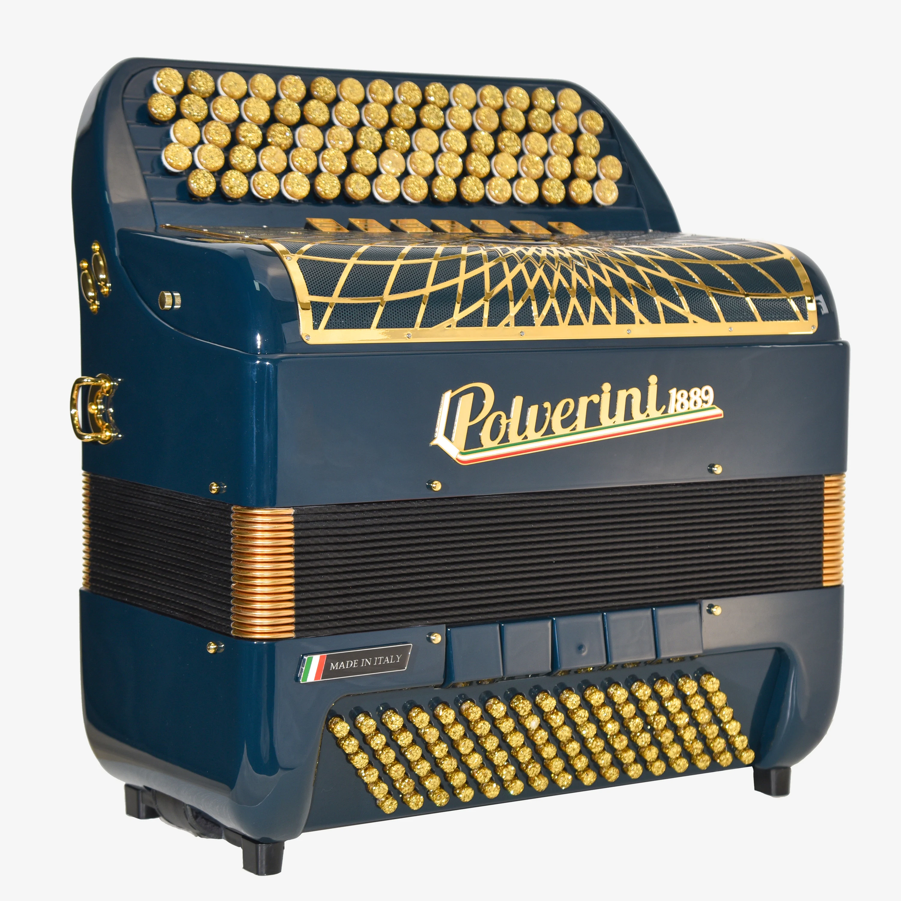 B96IIIS button accordion peacock