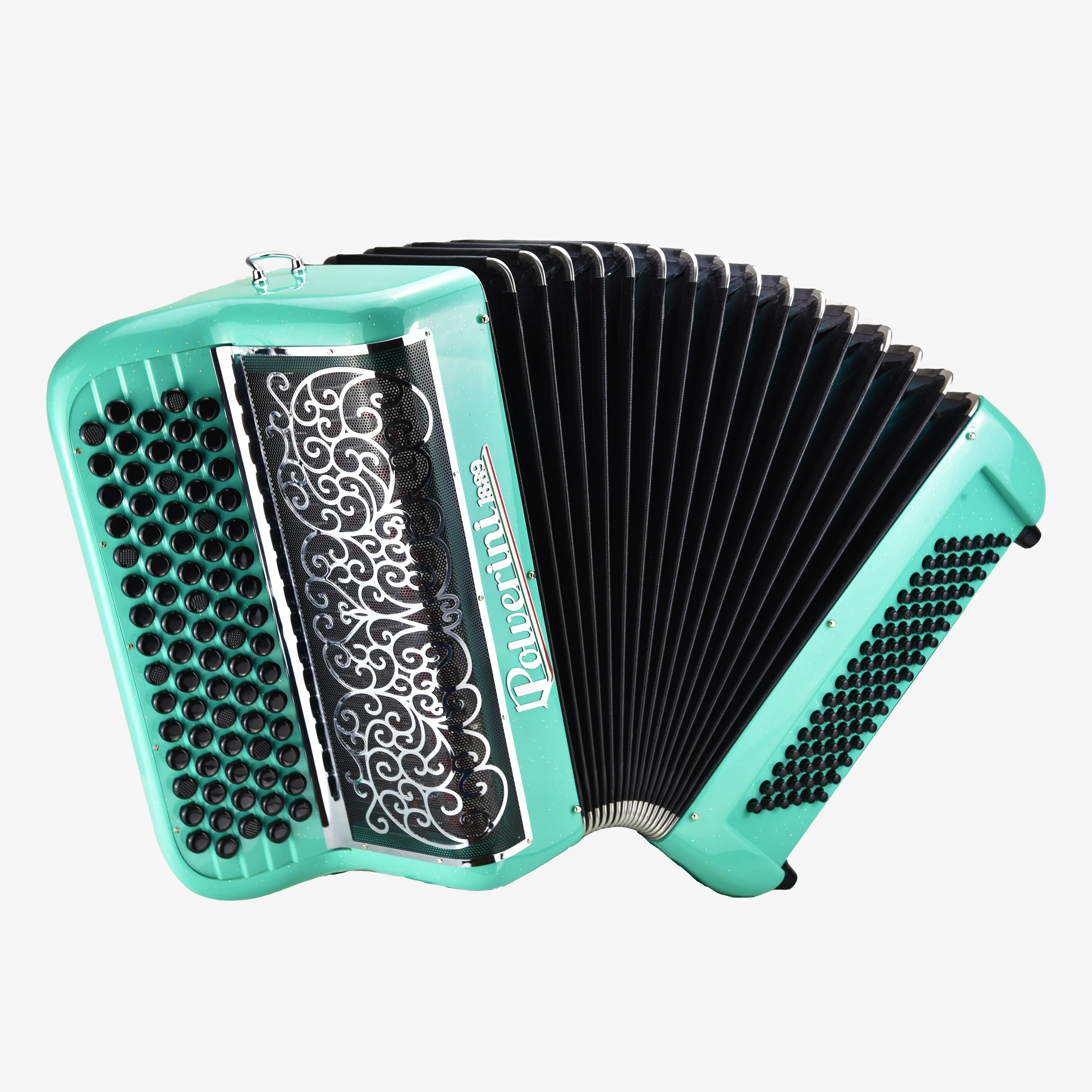 B96M Button Accordion Cyan