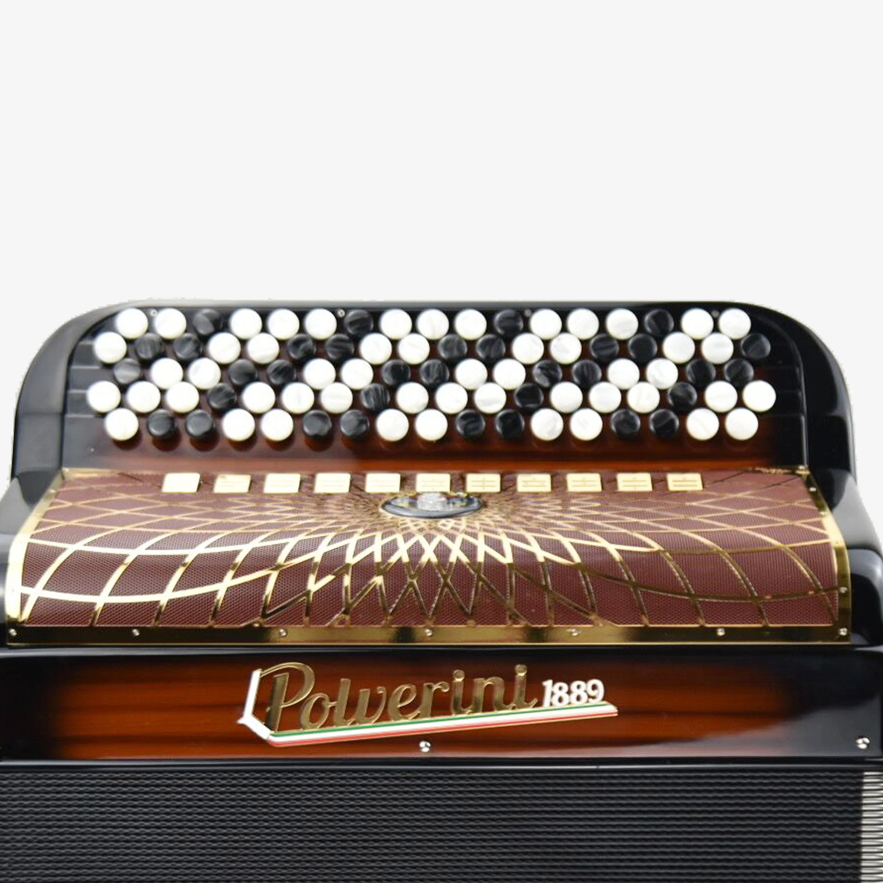 B120 button accordion chocolate