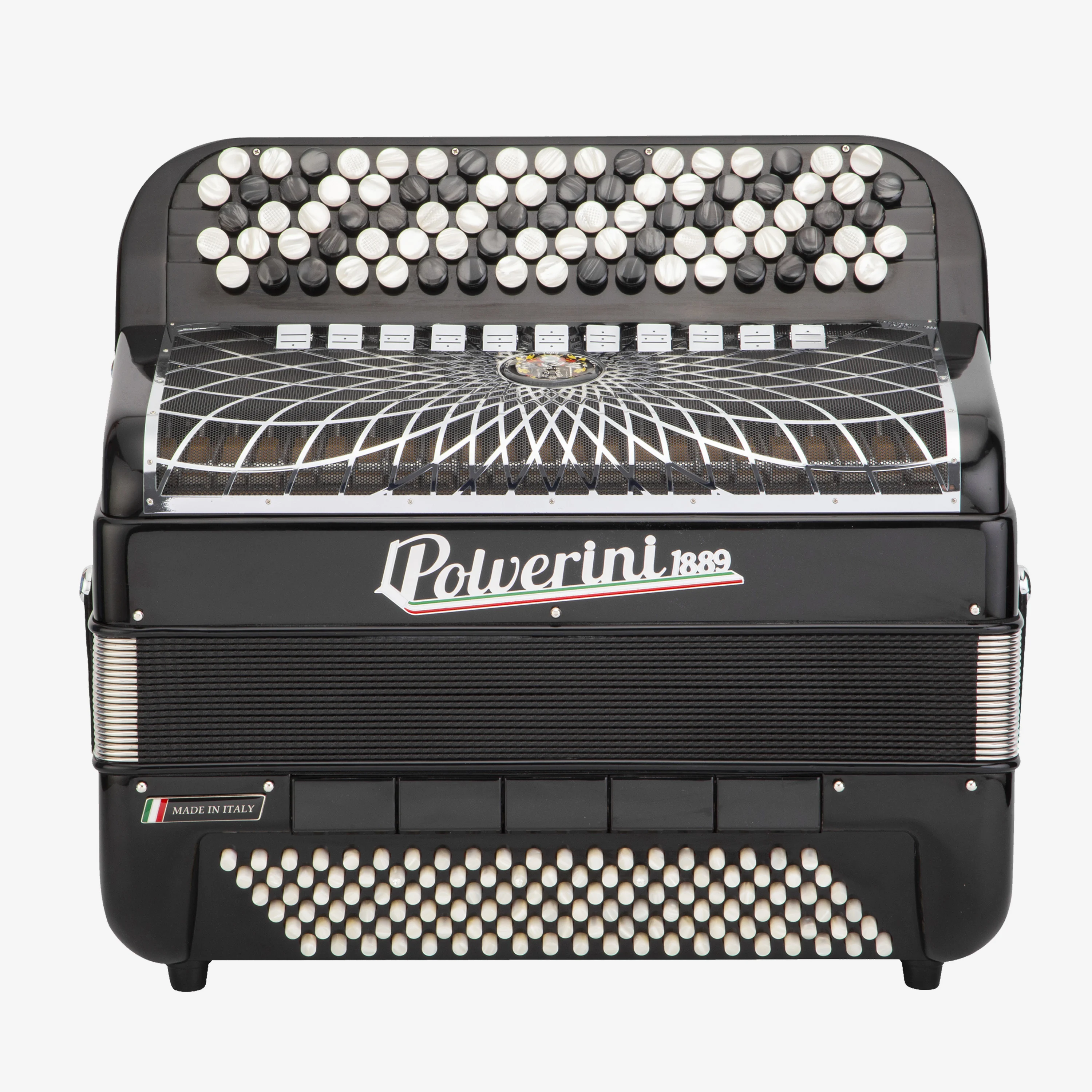 B120 button accordion black