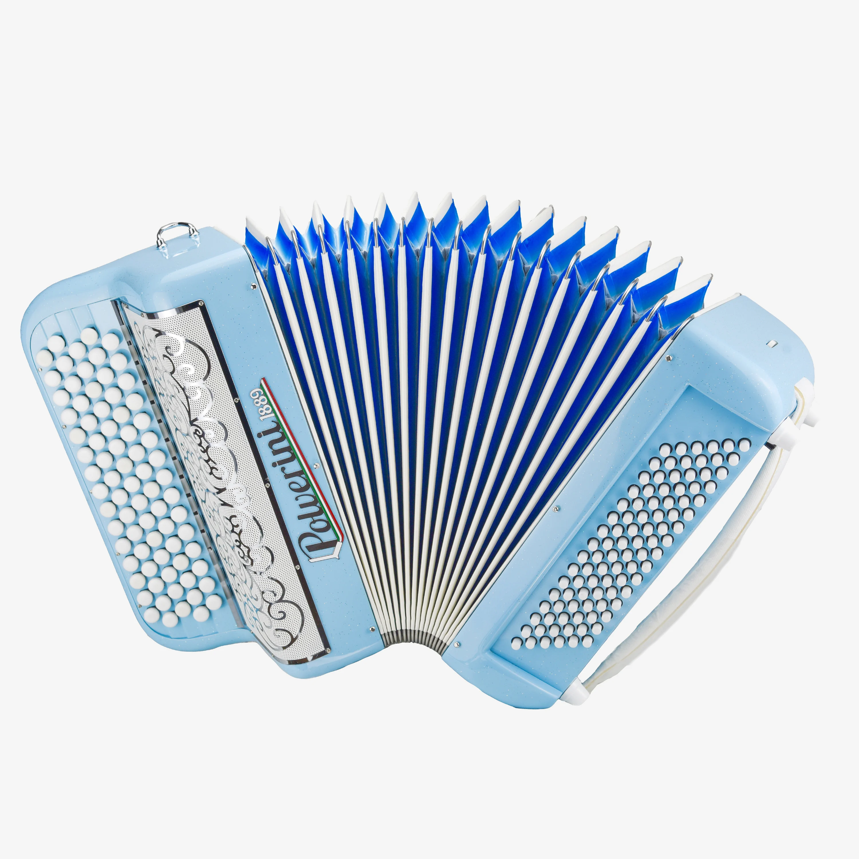 B96M button accordions Elsa Blue French