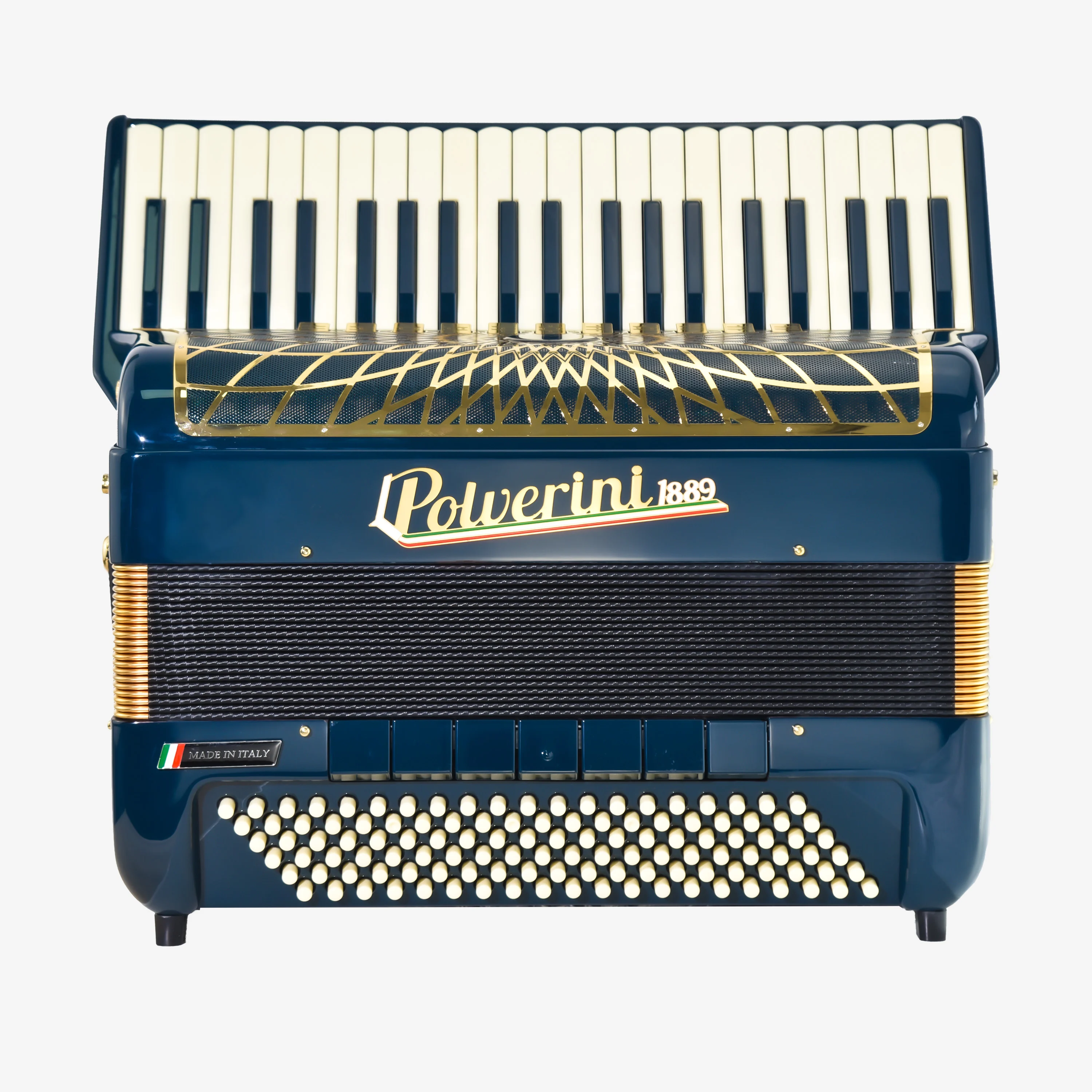 mini120S accordion peacock color front