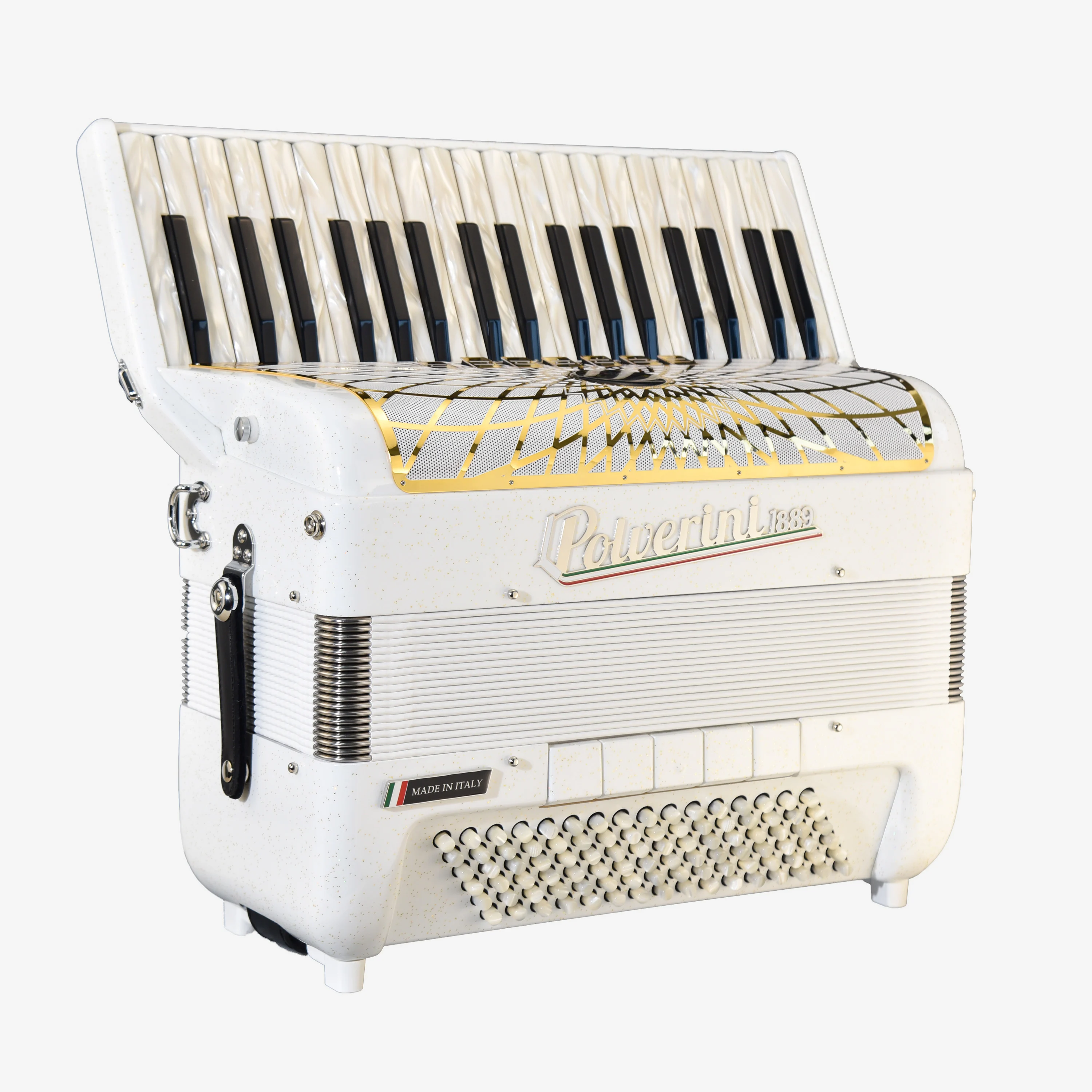 Mini 96S accordion white color side