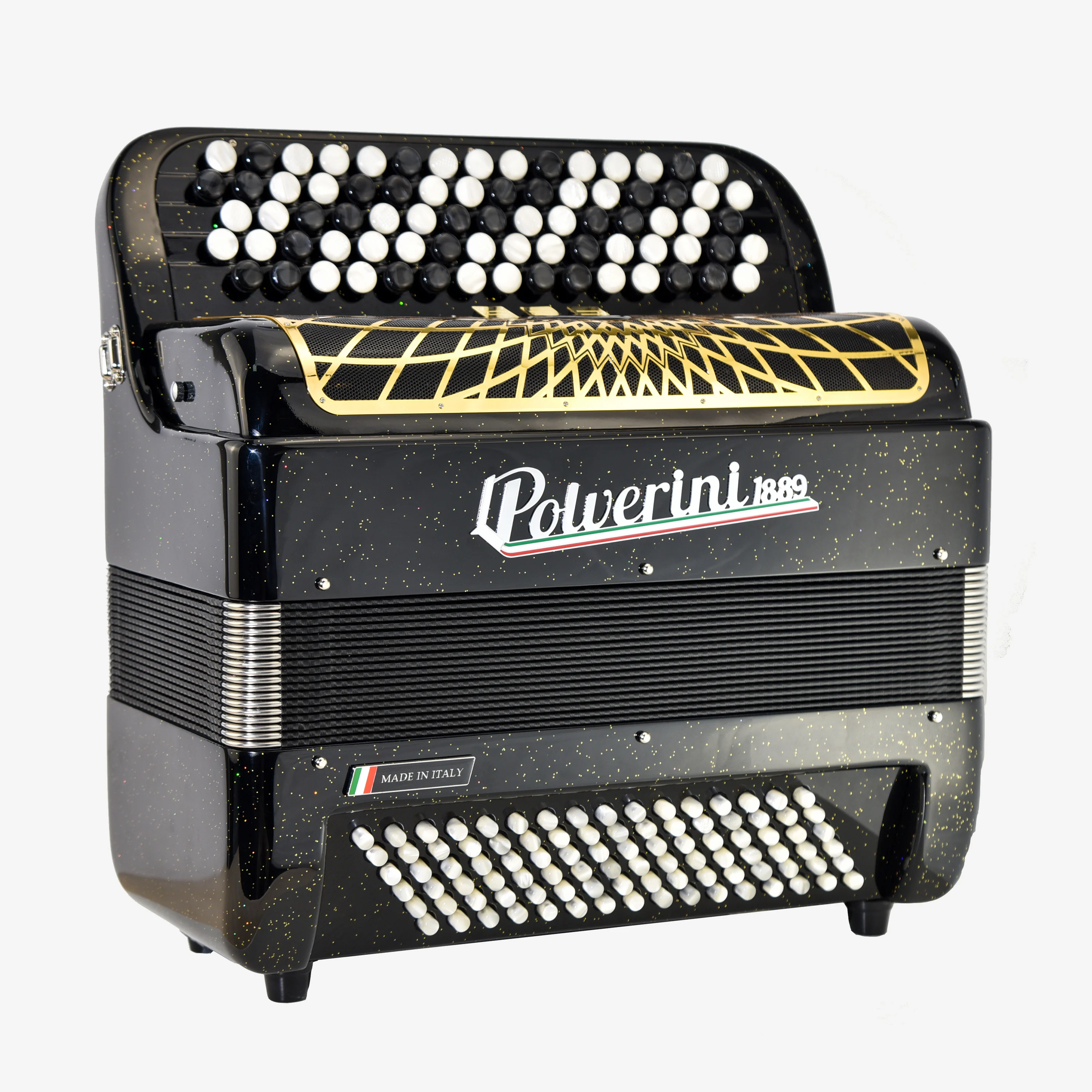 B96M Button Accordion Black