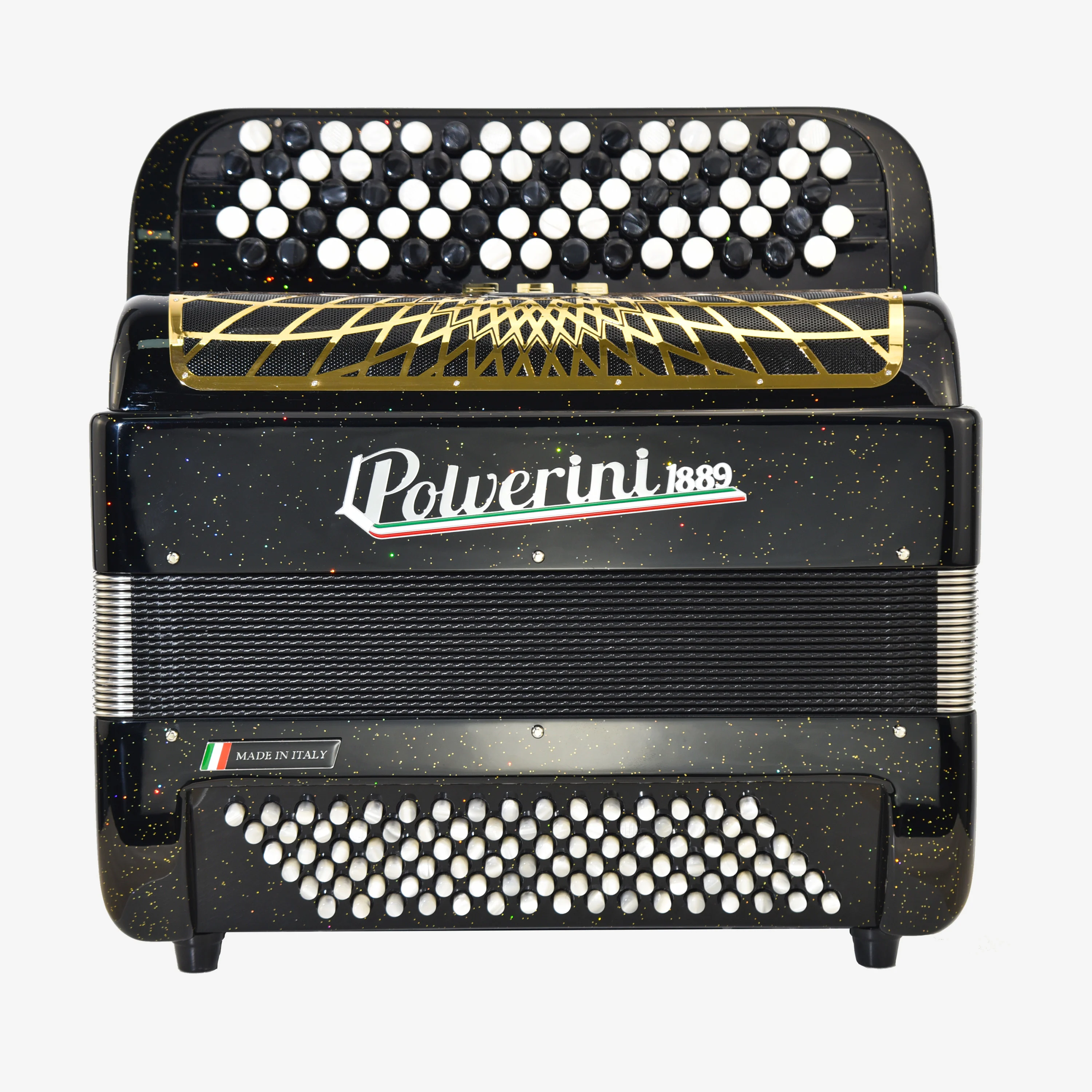 B96M Button Accordion Black