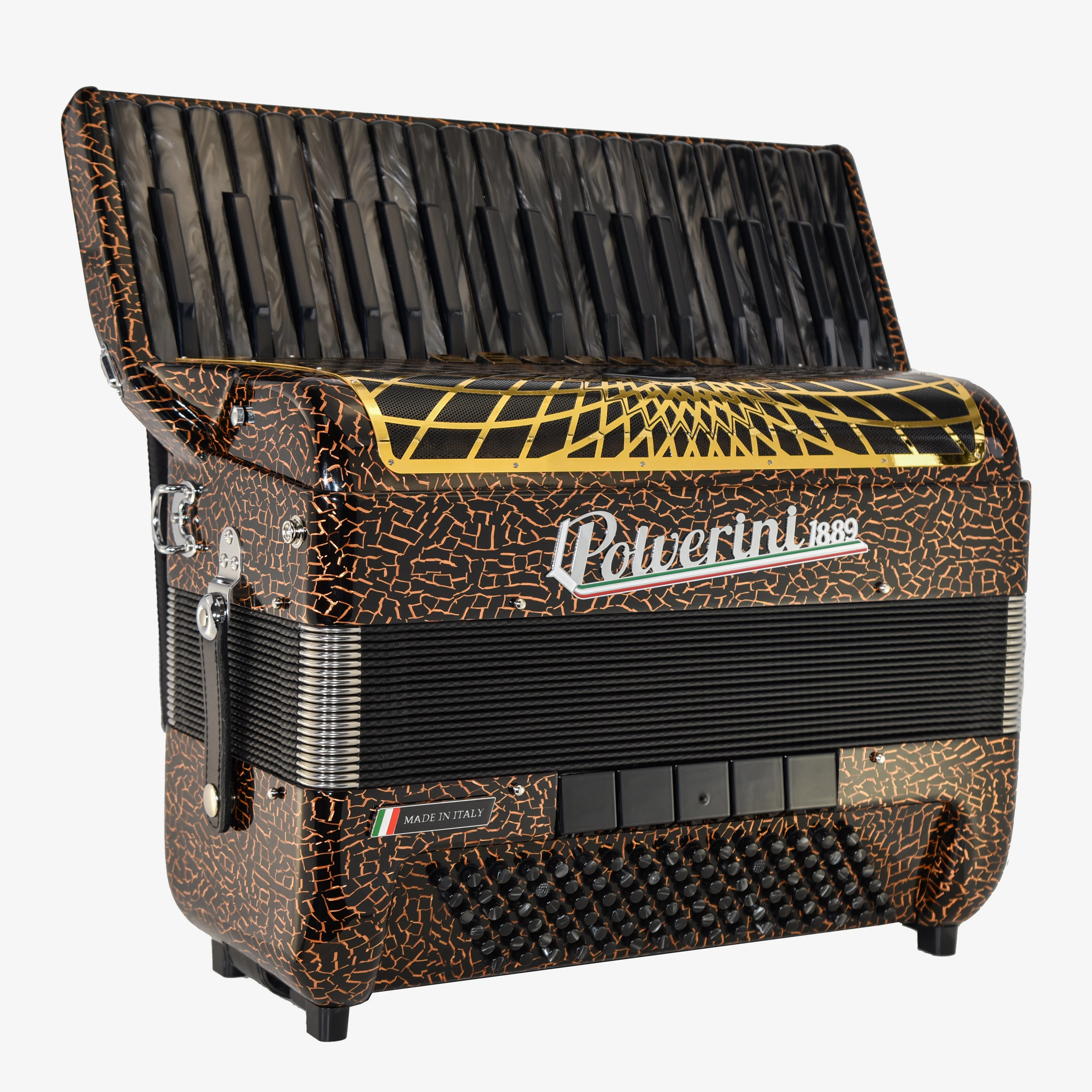 Mini96s accordion leopard color black keys