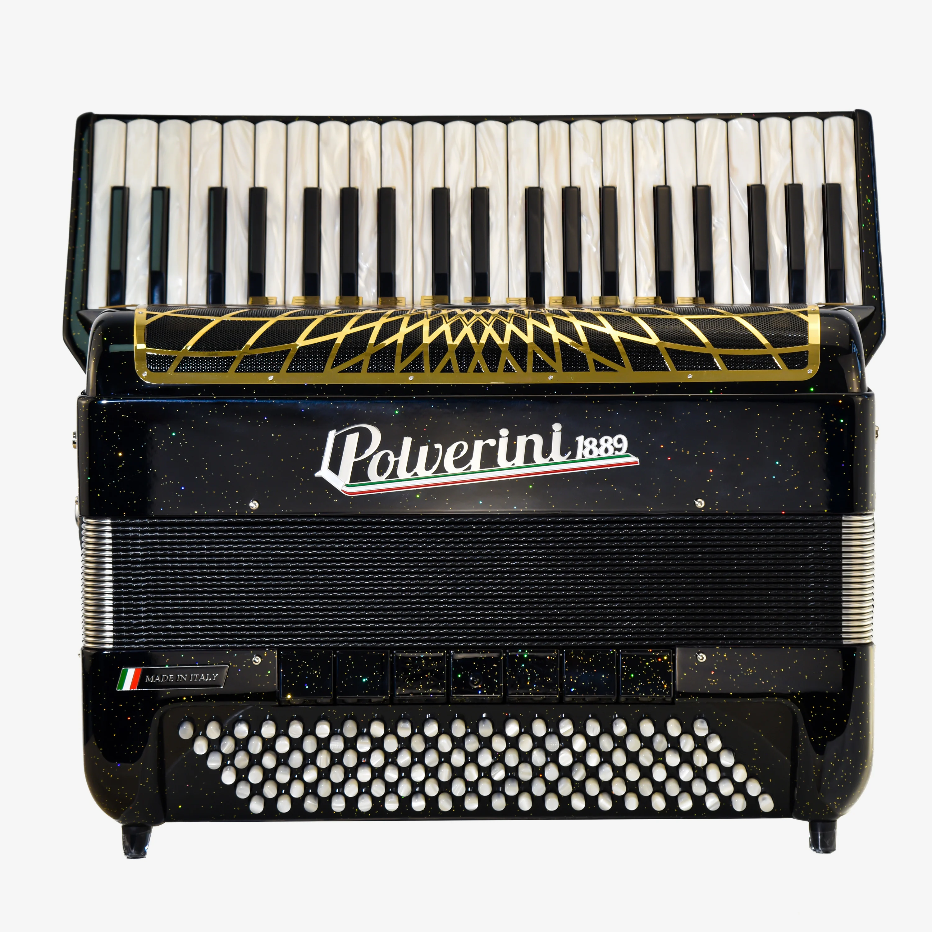 Mini120S Piano Accordion White Keys