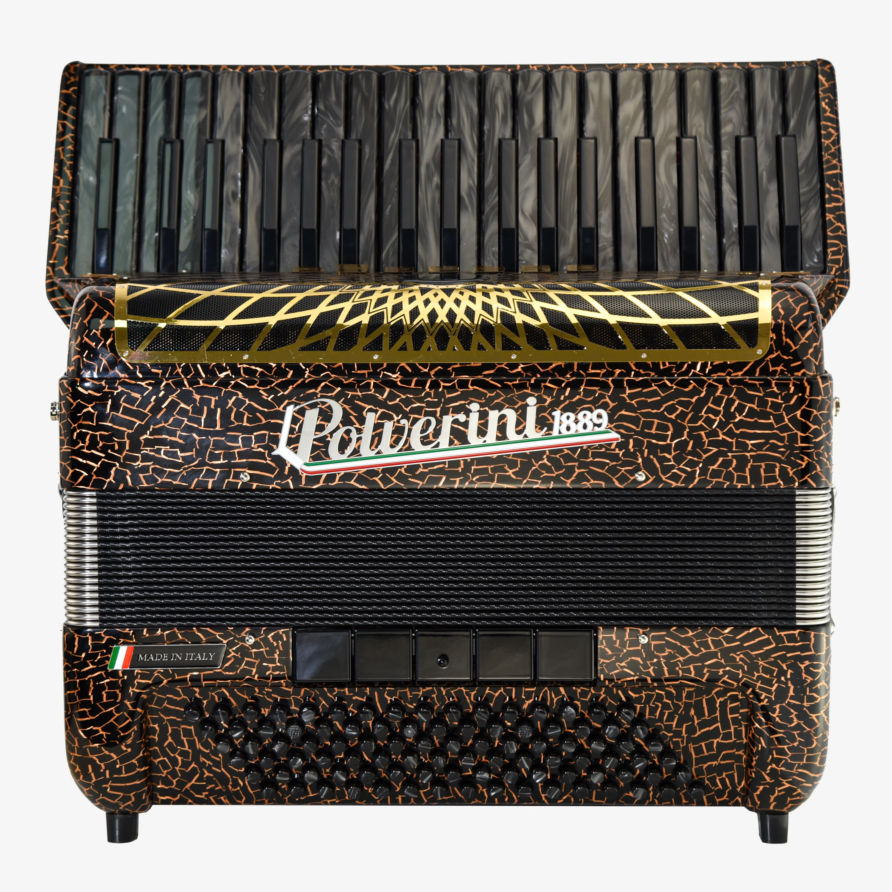 Mini96s accordion leopard color black keys