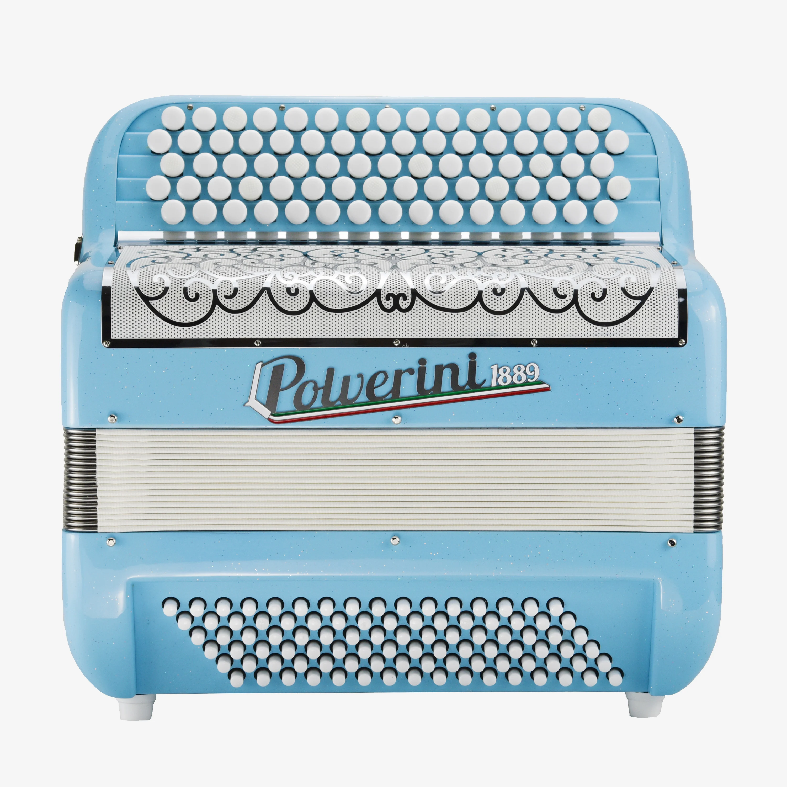 B96M button accordions Elsa Blue French